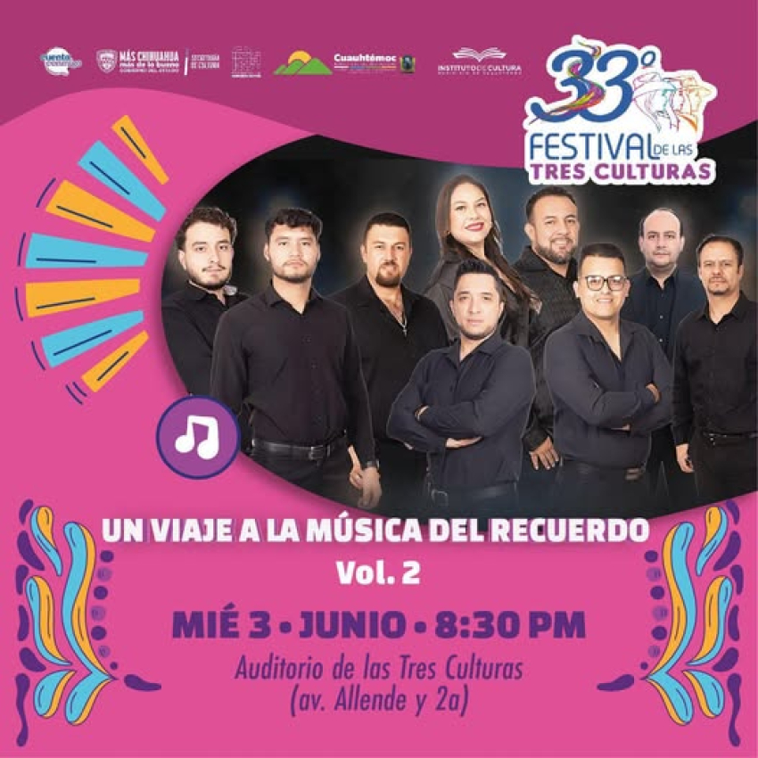 Revive la música de los 80,s y  90,s  en el festival de las 3 culturas este miercoles