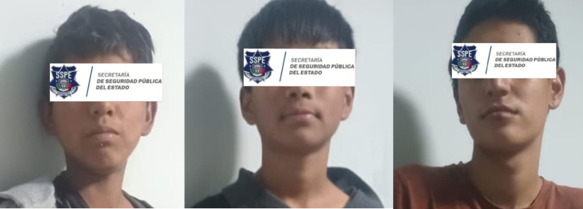 Asegura Mando &Uacute;nico a 3 menores por robos en tiendas locales