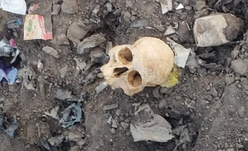 Encuentran cr&aacute;neo humano y restos &oacute;seos en Bocoyna
