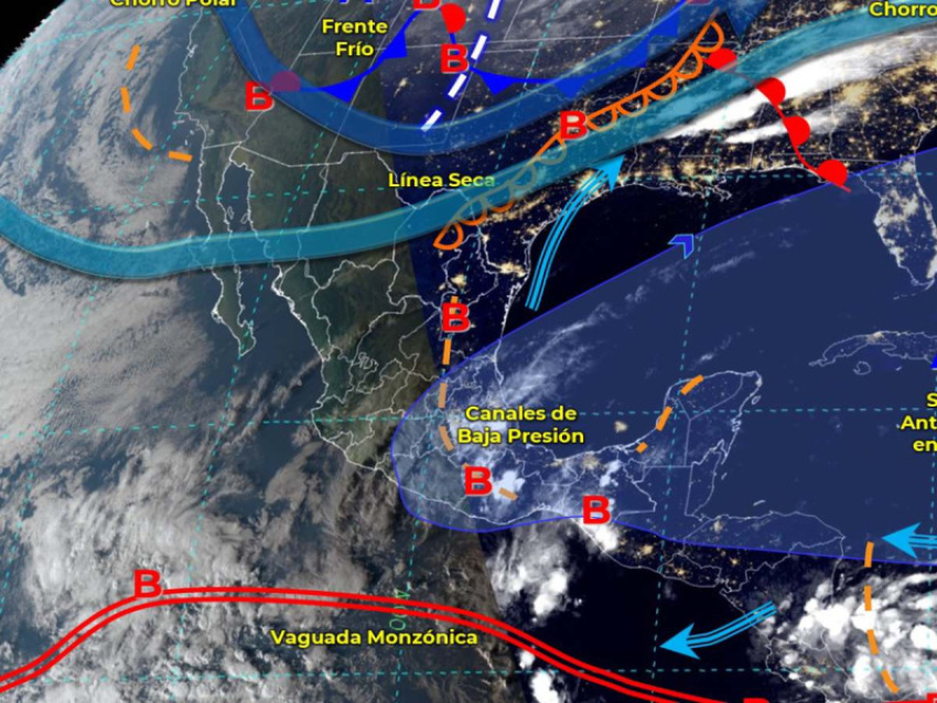 Hoy entra un nuevo frente frio a la region