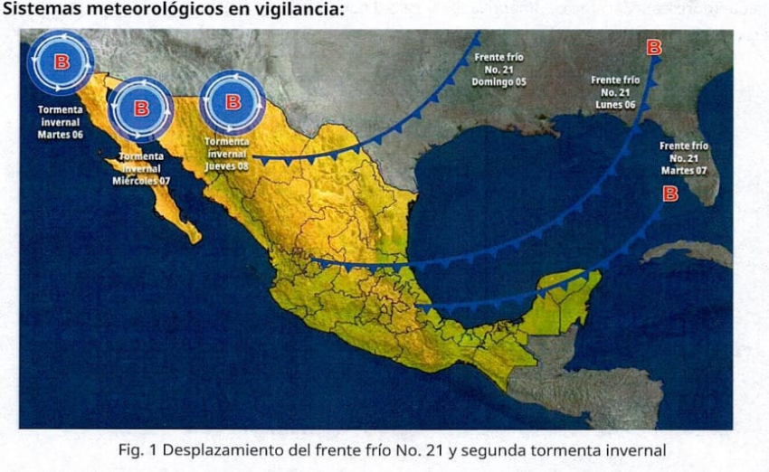 A partir del lunes se esperan temperaturas congelantes
