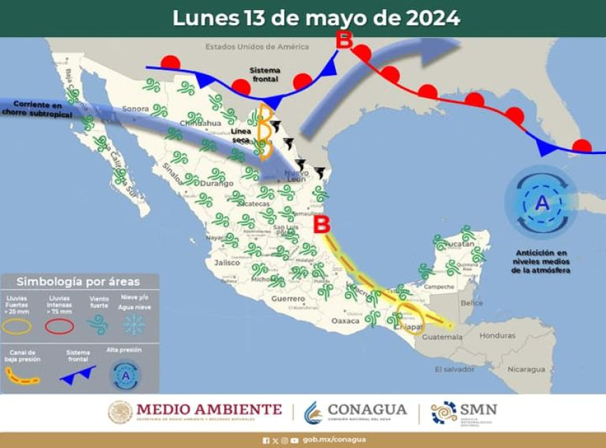 Entra a Chihuahua nuevo sistema frontal pronostican d&iacute;as calurosos para Cuauht&eacute;moc