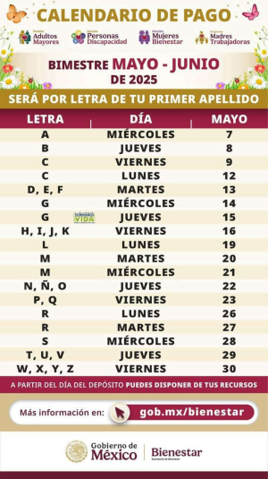 Hoy inicia el pago de pensi&oacute;n de bienestar