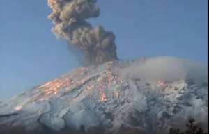 Aumenta actividad el volc&aacute;n Popocat&eacute;petl