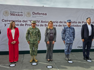 Realizan ceremonia por el aniversario de la Batalla de Puebla