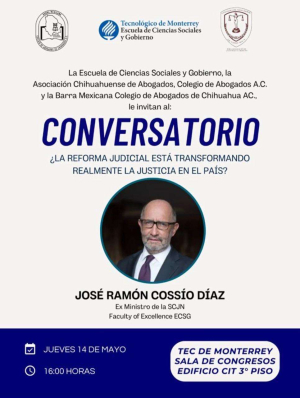 Invitan a foro con Jos&eacute; Ram&oacute;n Coss&iacute;o sobre justicia y reforma judicial