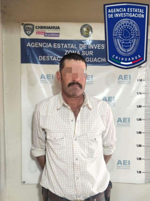 Capturan a violador por abusar de una menor en Guachochi