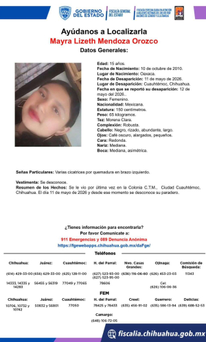 Buscan a jovencita desaparecida en la CTM
