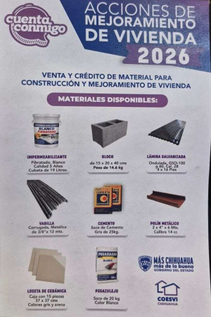 Invitan a mejorar tu vivienda con COESVI