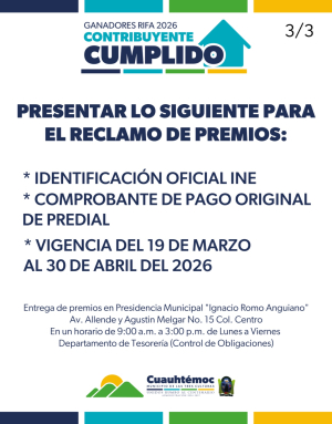 Faltan algunos premios del Predial de entregar