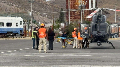 Trasladan en helicóptero a mujer tras accidente en Guachochi