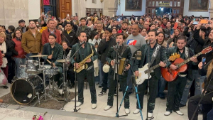 Festejan a la guadalupana con misa de gallo